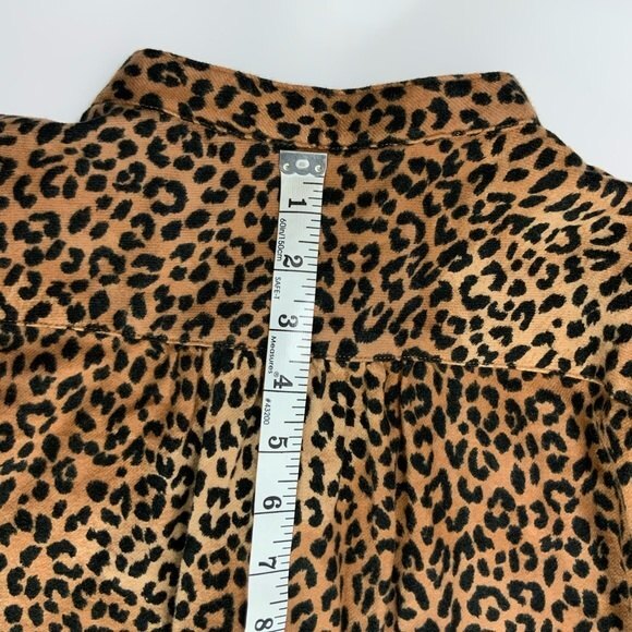New Lands’ End Animal Print Shirt Long Sleeve LP - Picture 6 of 11